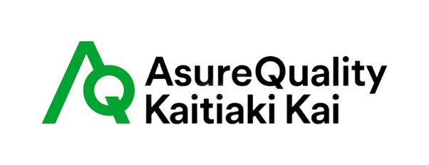 AsureQuality Kaitiaki Kai logo with green stylized AQ icon and black text