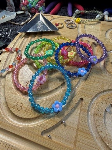 Children's Bracelet/Blue Flower