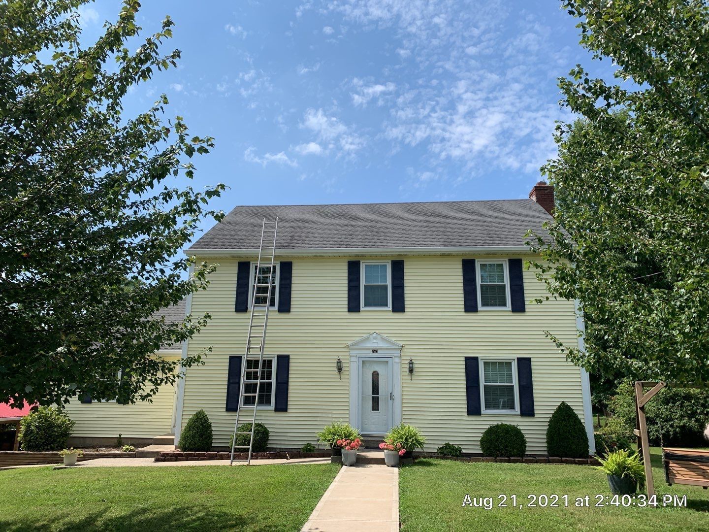 before of an old house