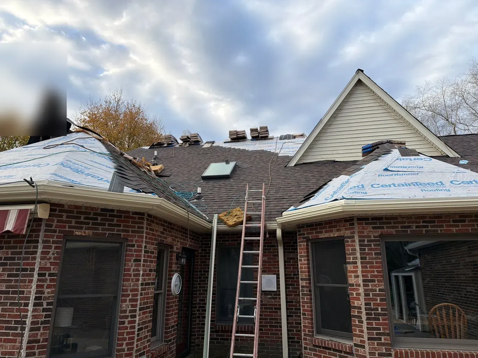 CertainTeed synthetic underlayment installed during a Florence, KY hail roof replacement