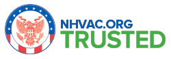 NHVAC.ORG TRUSTED logo with a blue and green wordmark and a circular red-white emblem