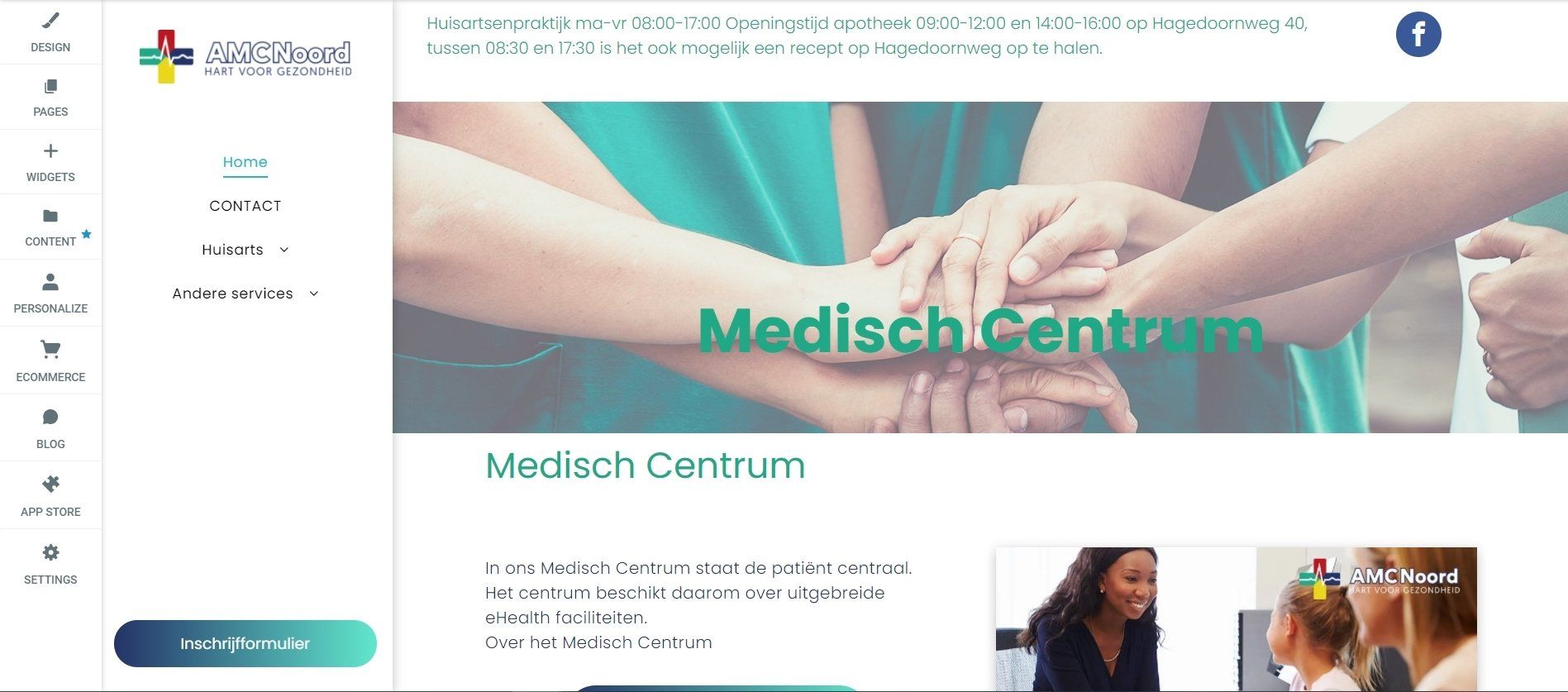 Een groep mensen bundelt hun krachten voor een website.