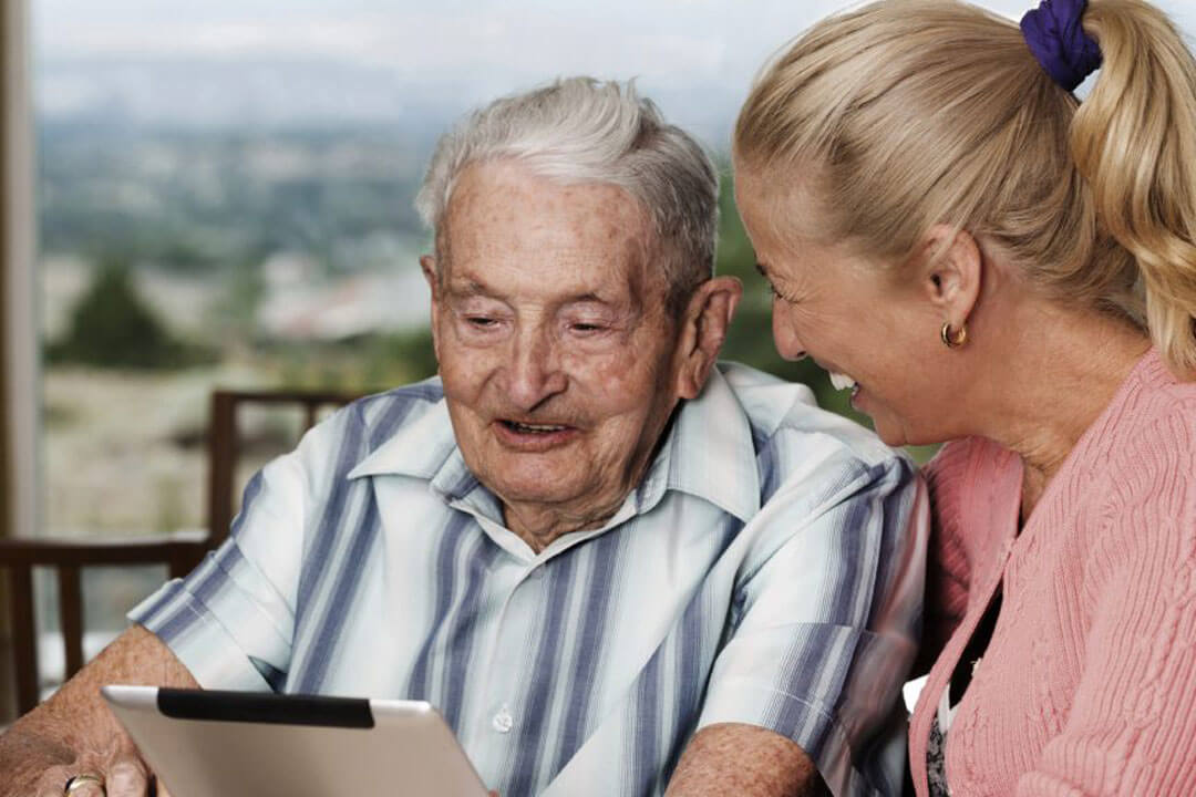 patient with caregiver