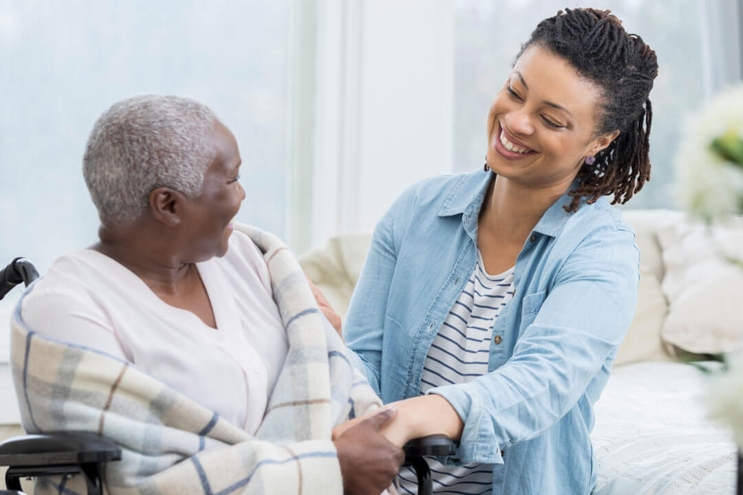 patient with caregiver