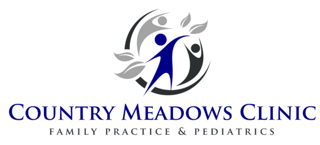 The logo for country meadows clinic family practice and pediatrics