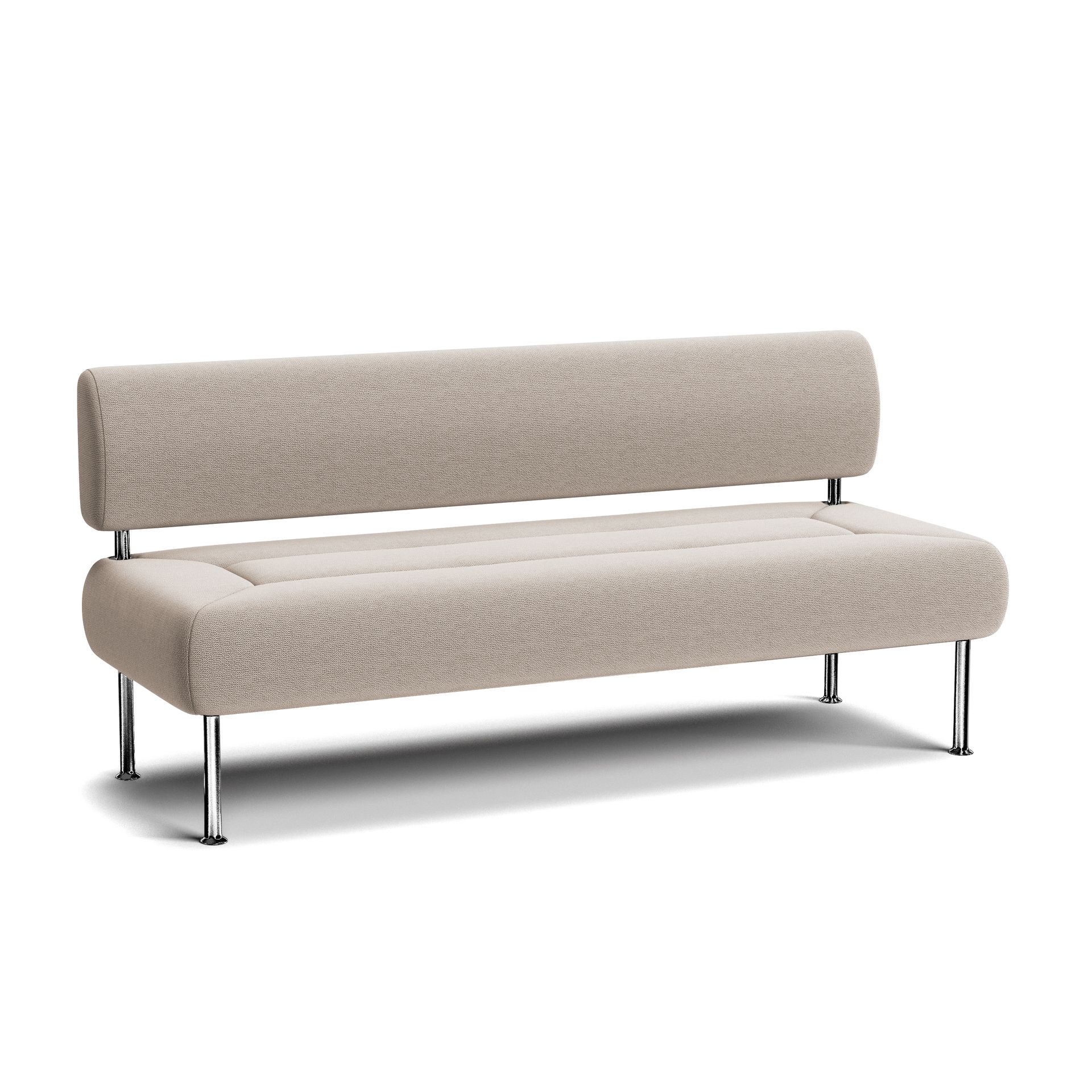 Three seat bench with back