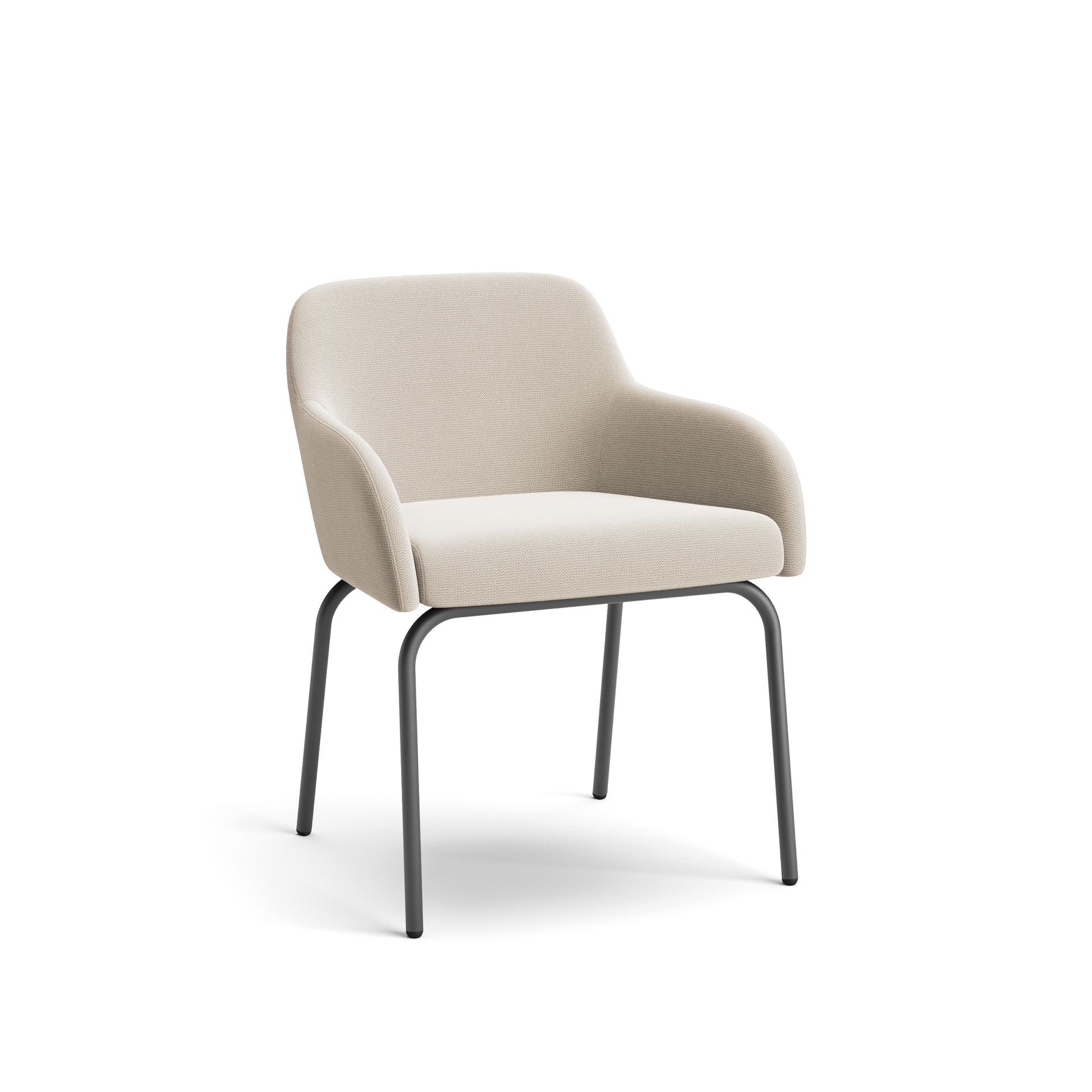 Black frame chair with arms