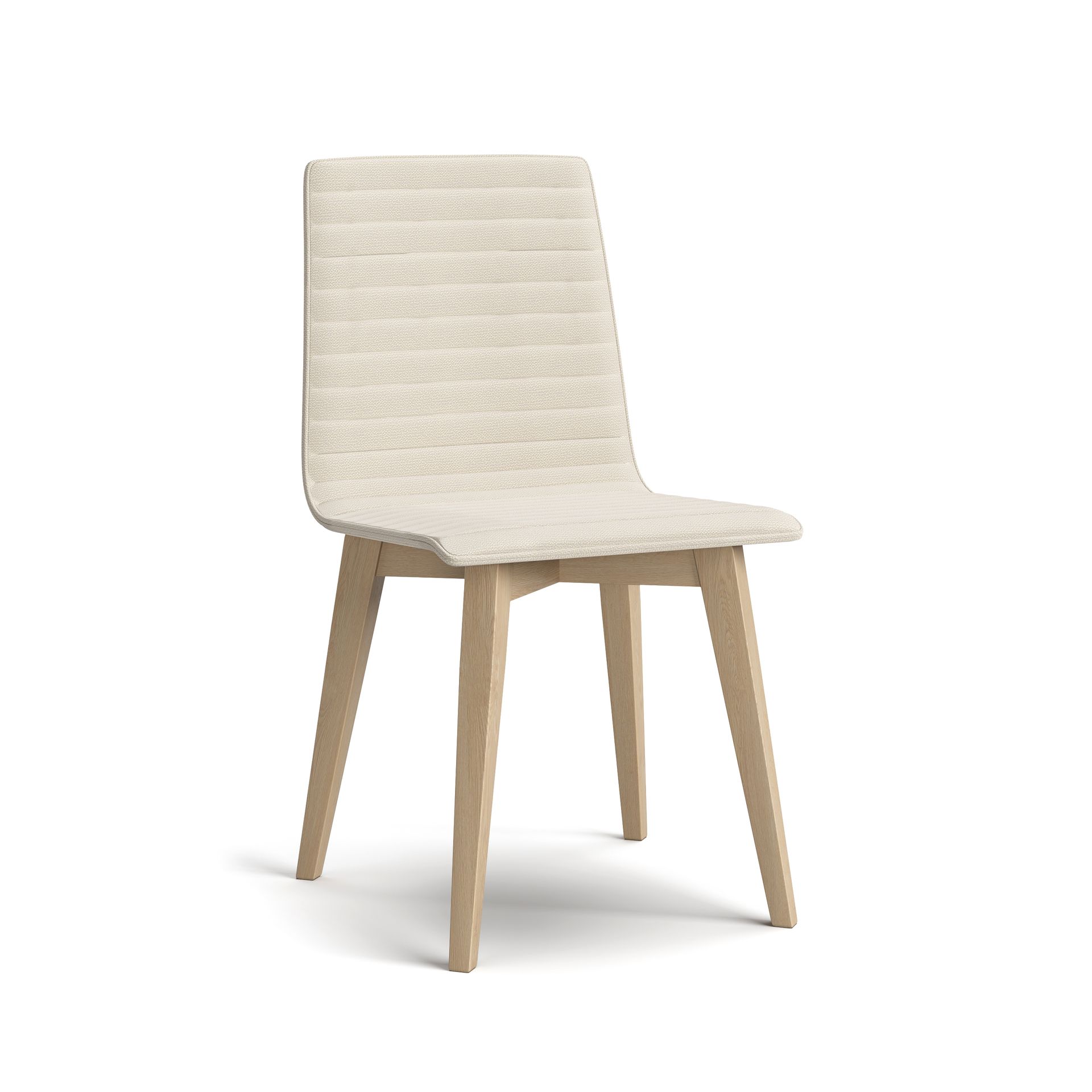 Fabric back cantilever chair