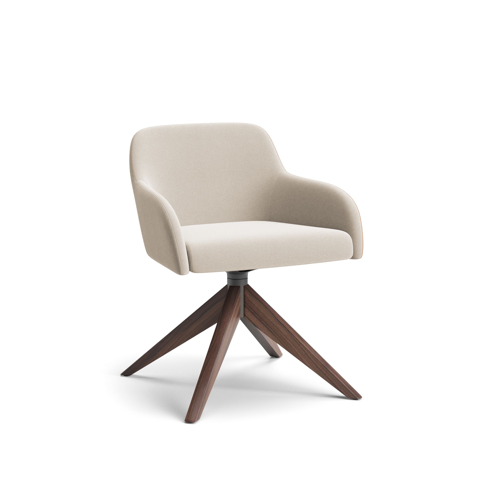 Swivel chair with arms