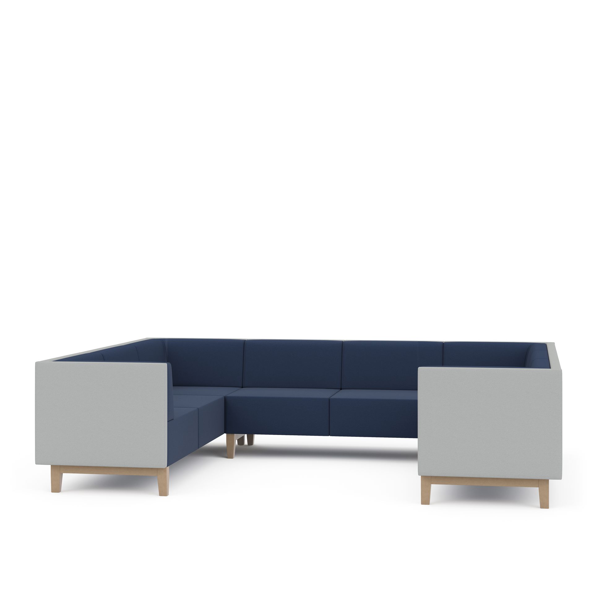 Eight seater U-shaped sofah back chair