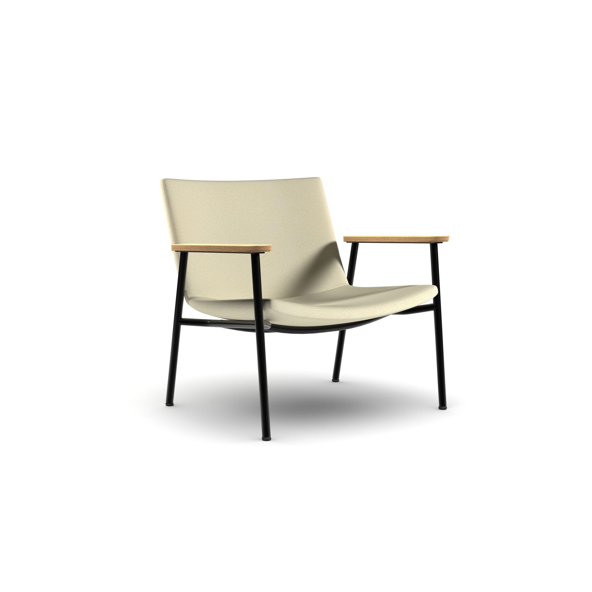 Metal frame armchair