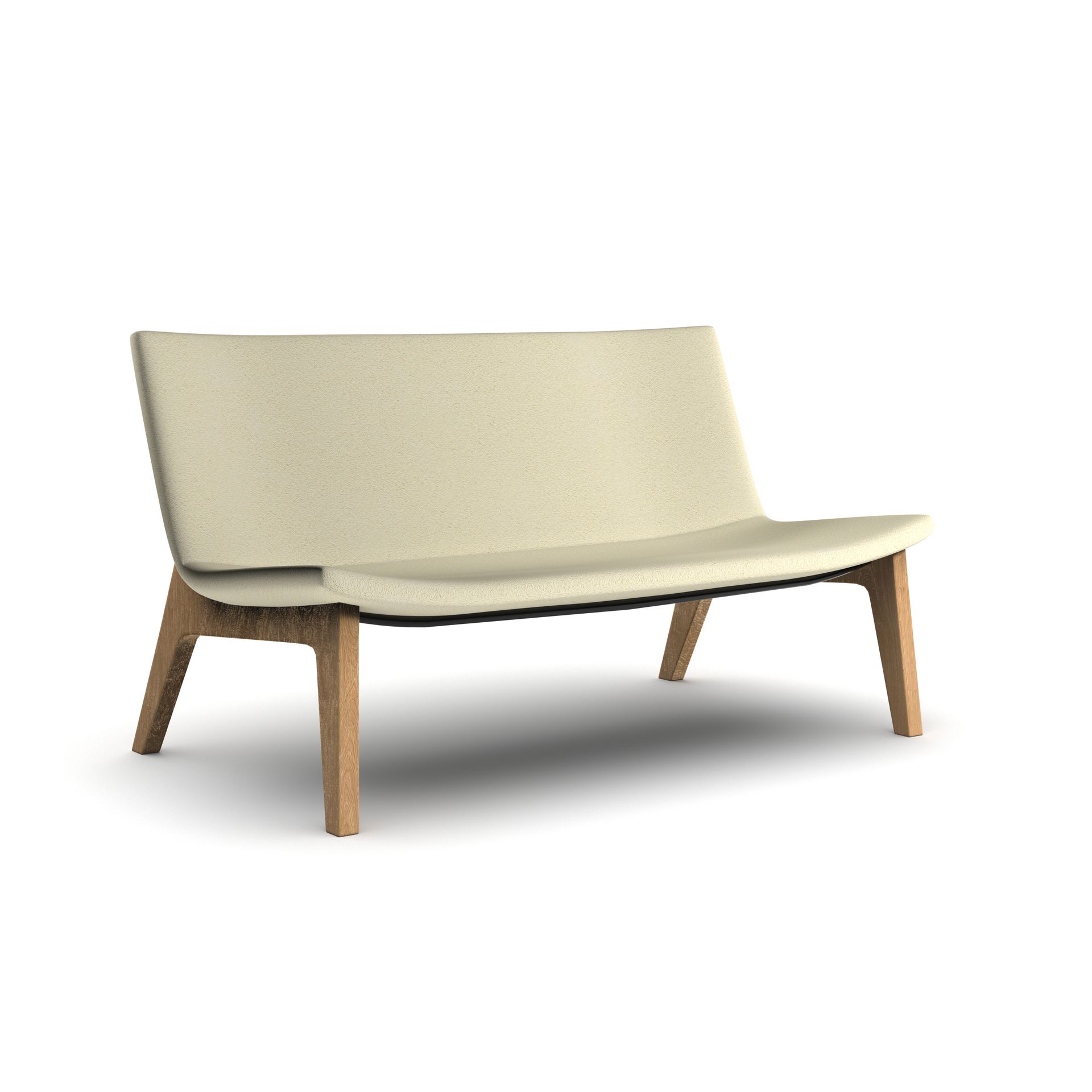 Metal leg bench