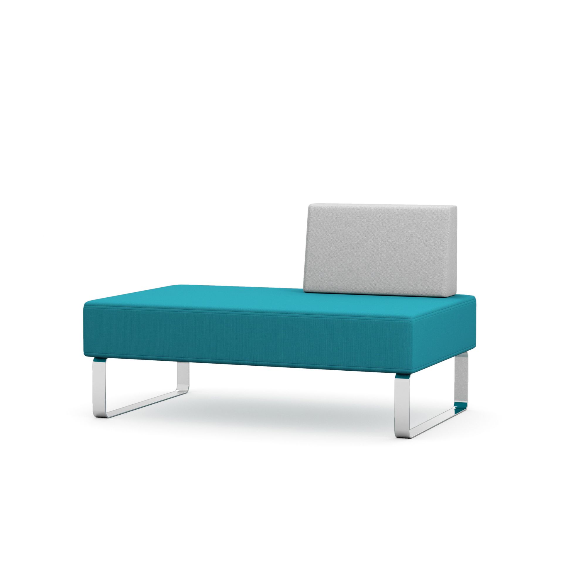 Double chair with left hand back rest