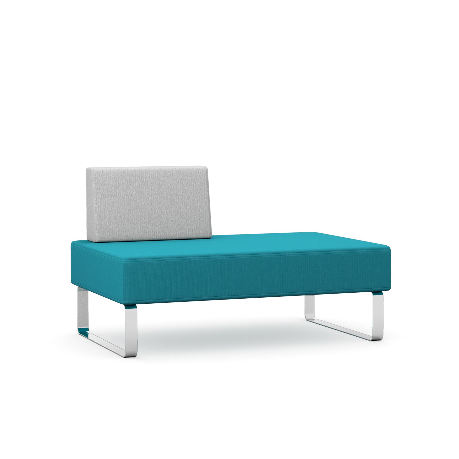 Double chair with right hand back rest
