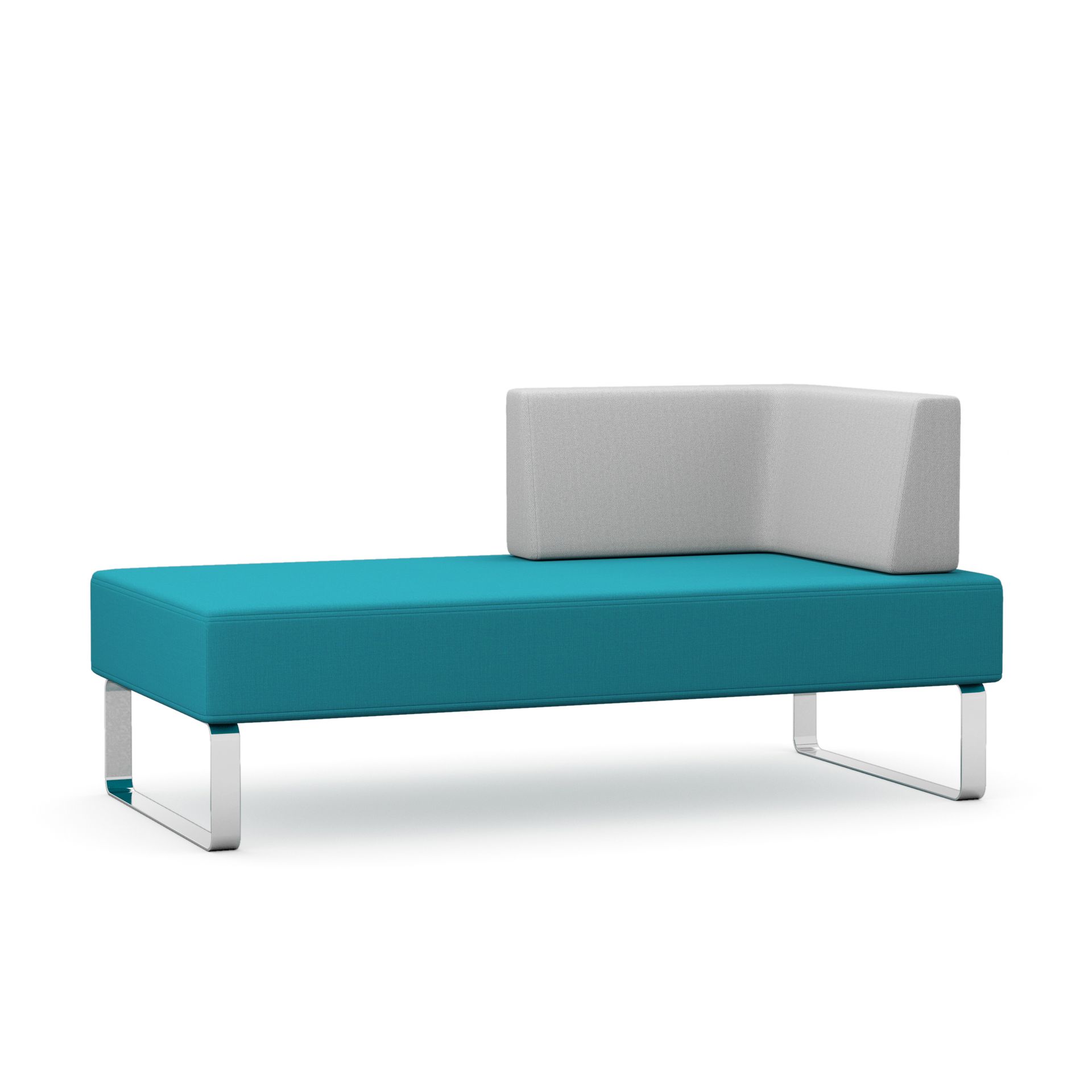Double chair with left hand back rest & arm
