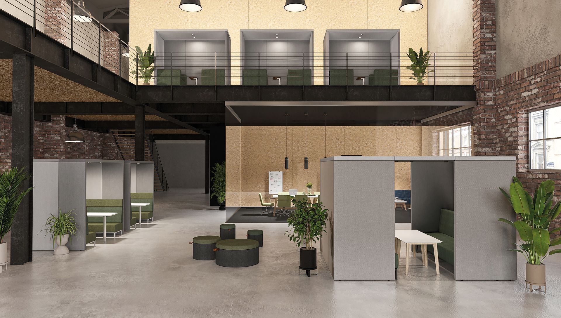 Hydemulti-configurable booths