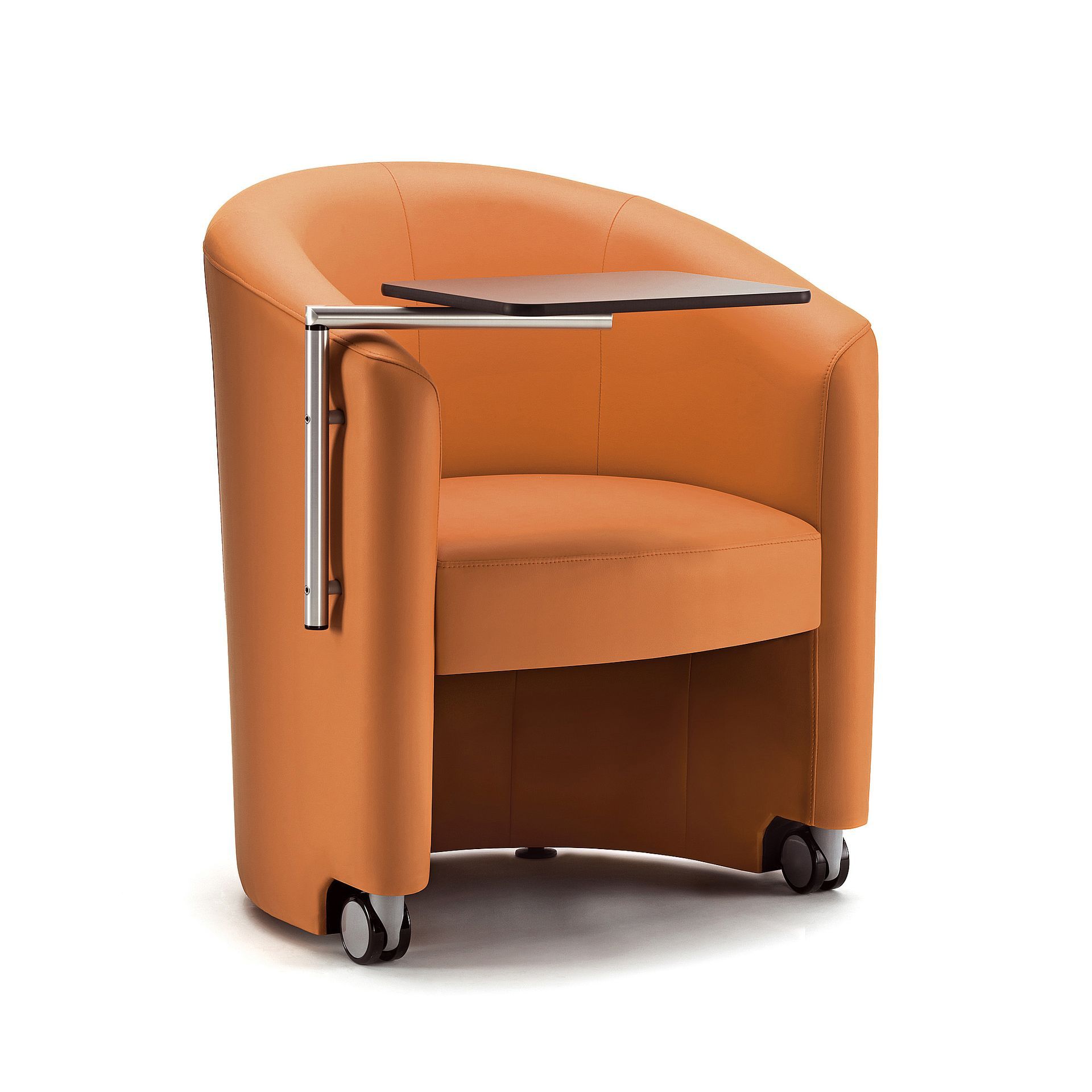 Tub chair with writing tablet