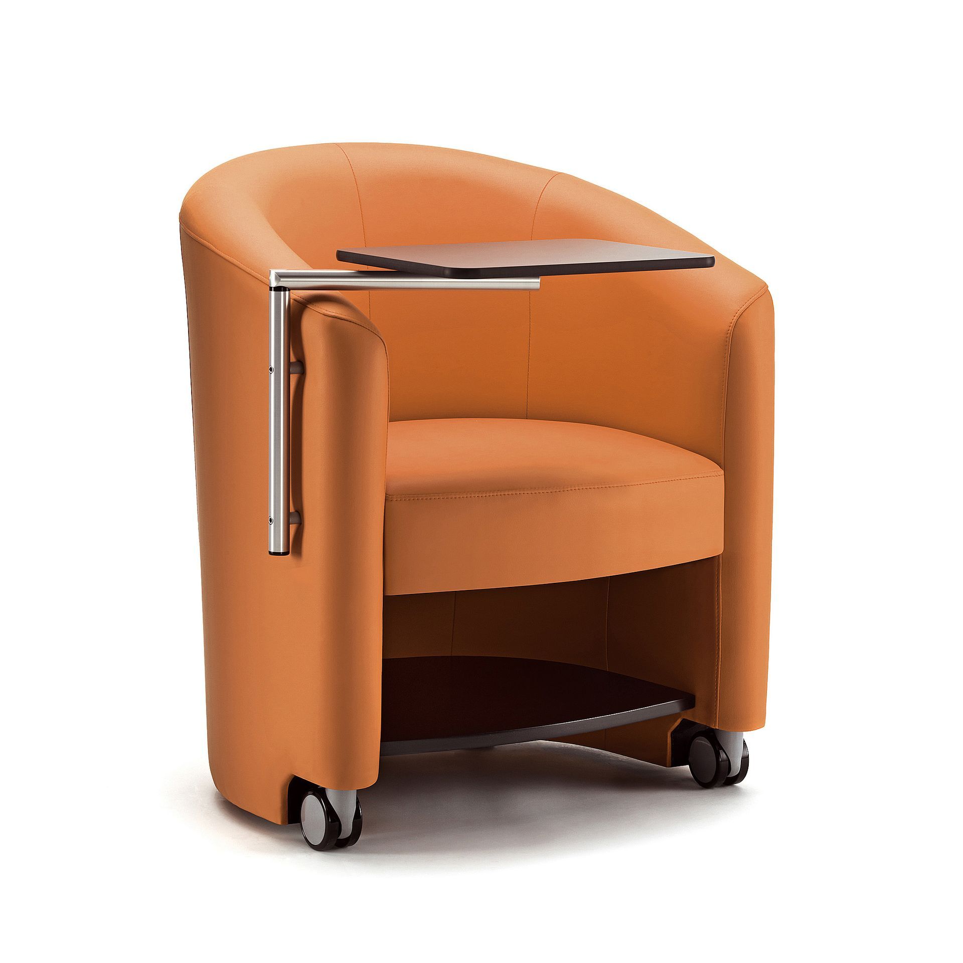 Tub chair with writing tablet