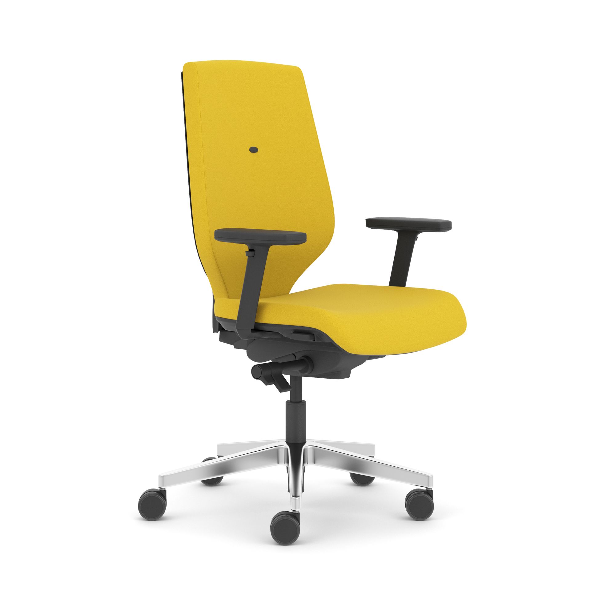 Task chair with arms