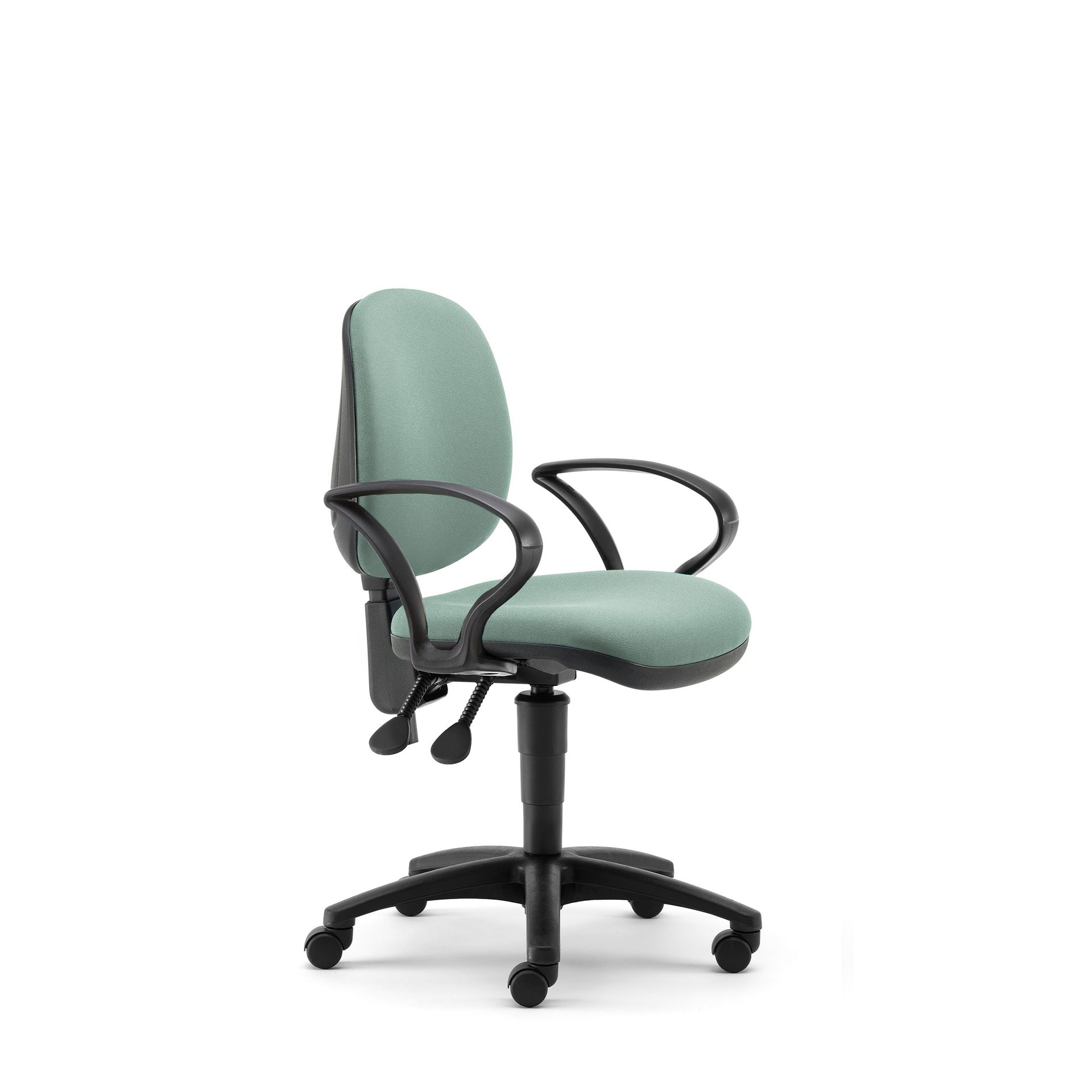 Medium back task chair with arms