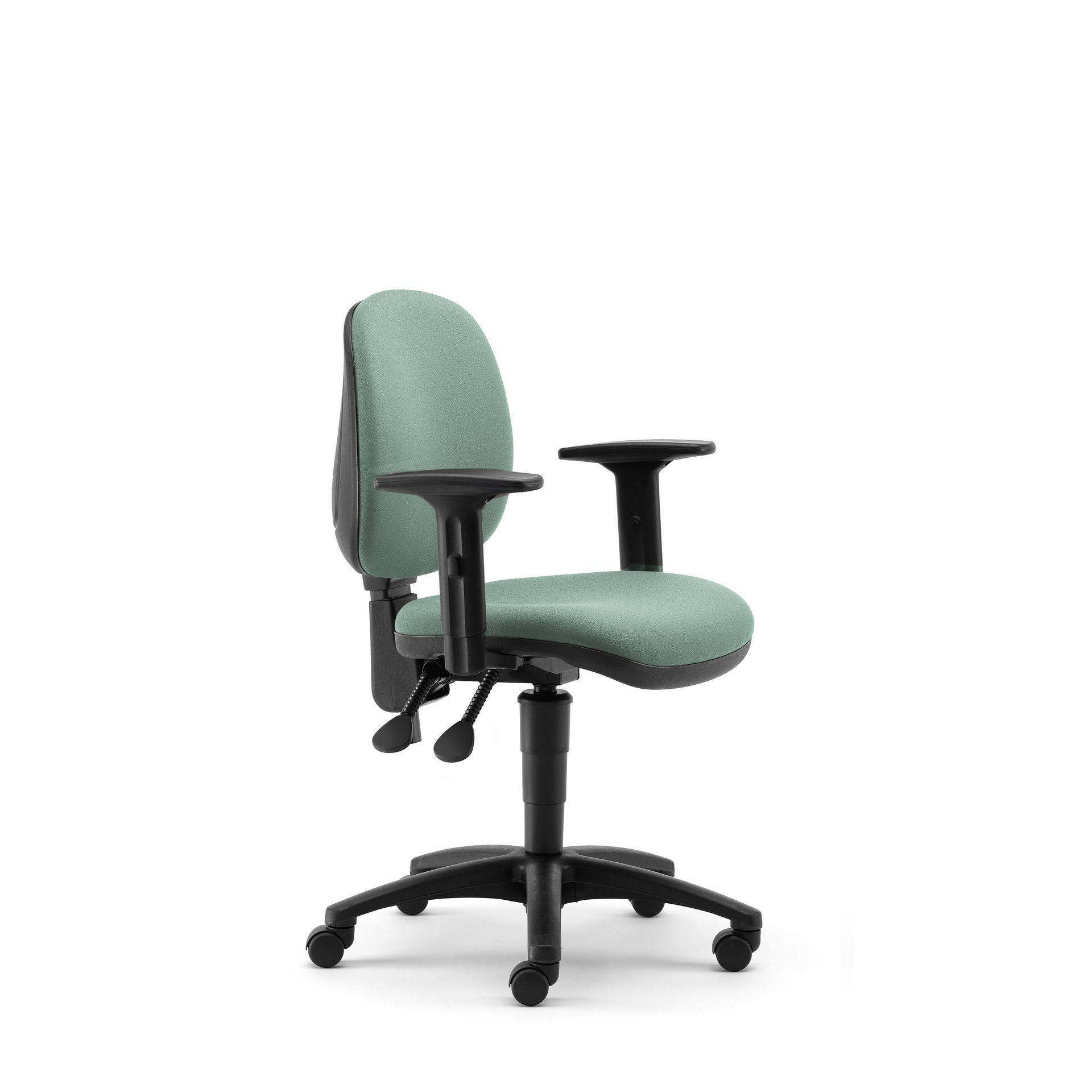 Medium back task chair with arms