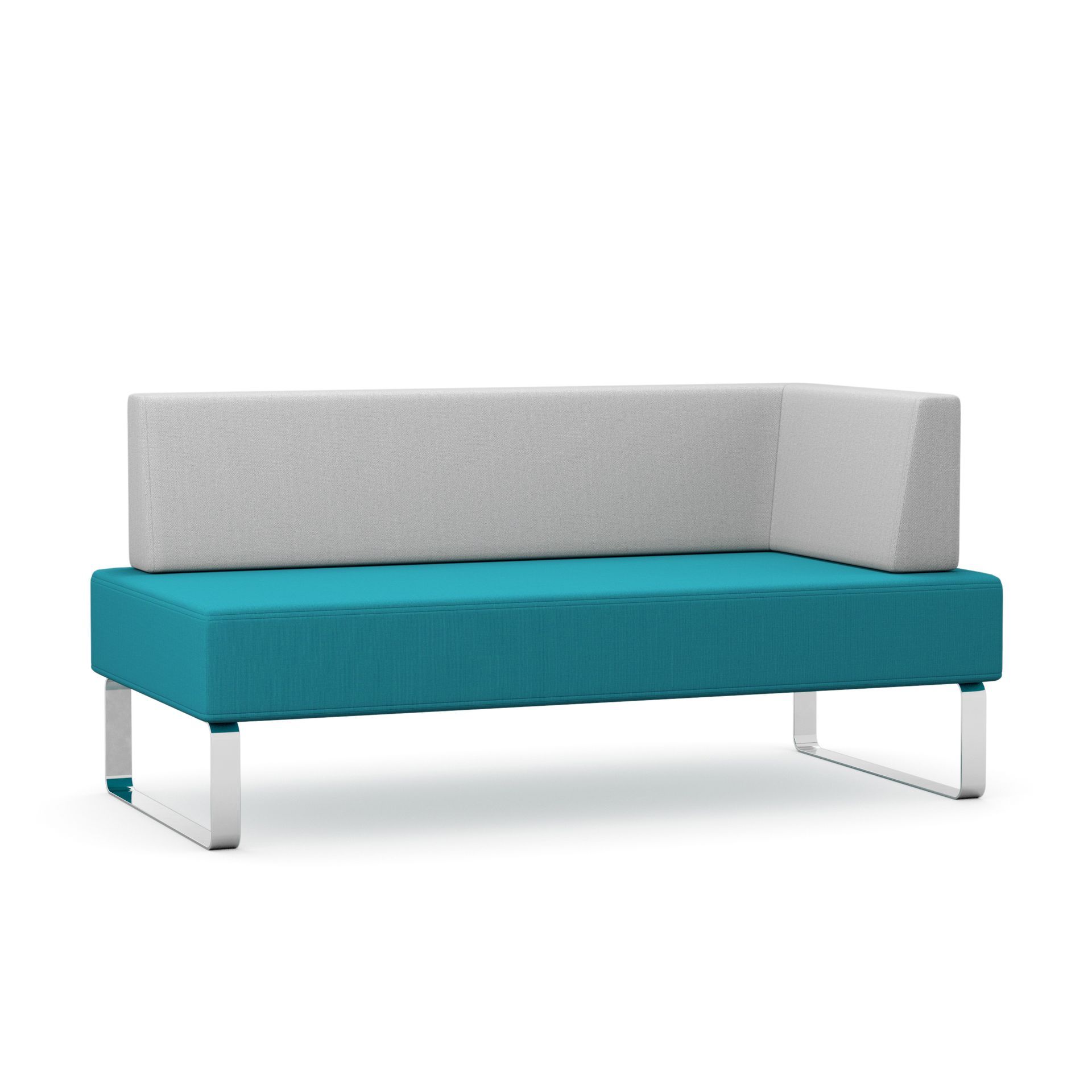 Double chair with left hand arm rest