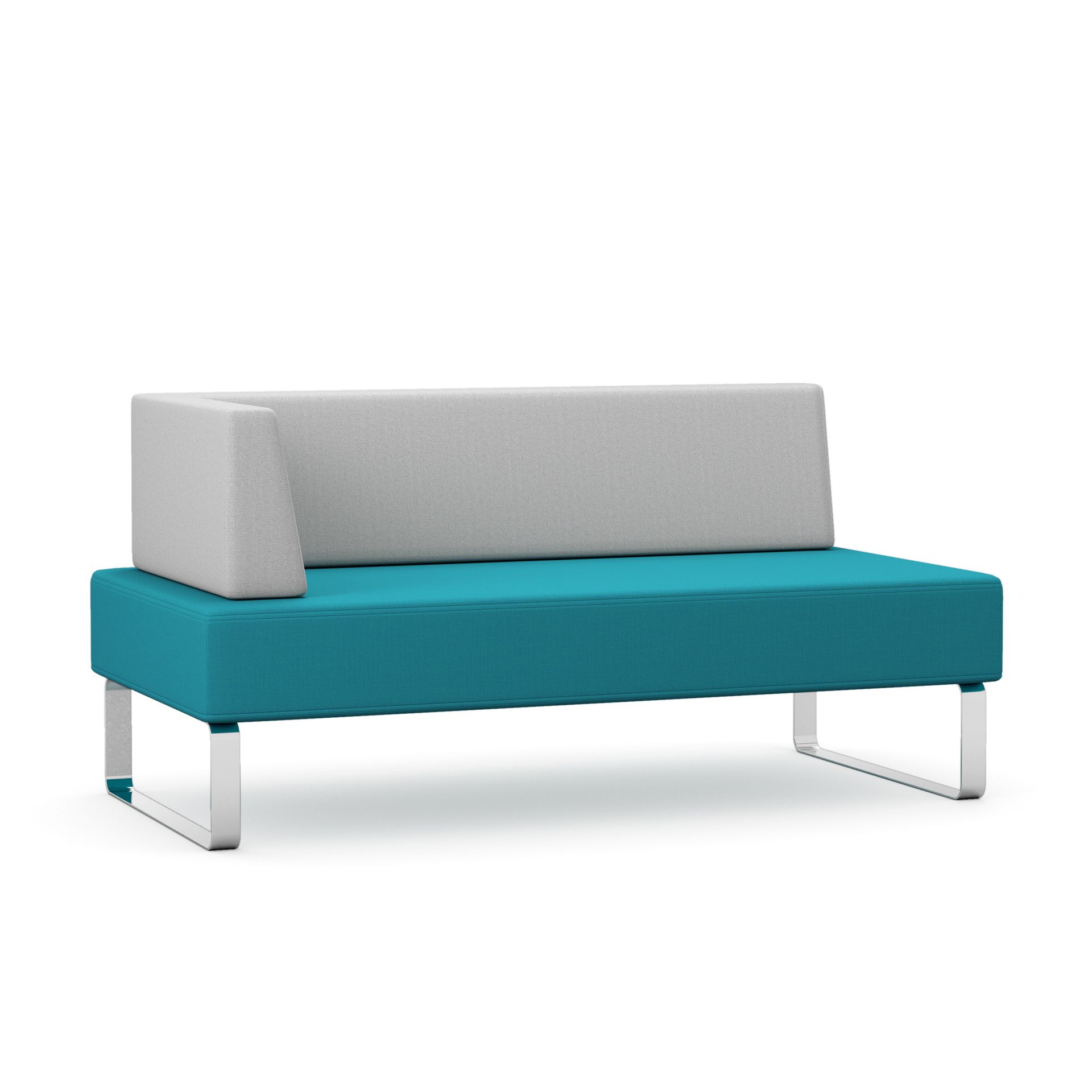 Double chair with right hand arm rest