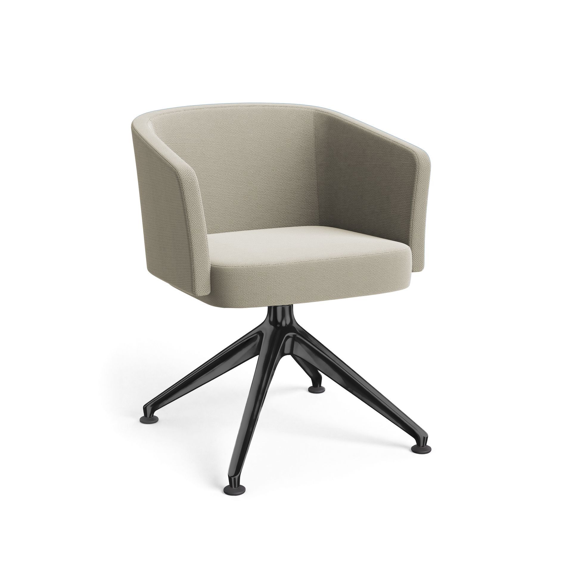 Swivel chair on raised base