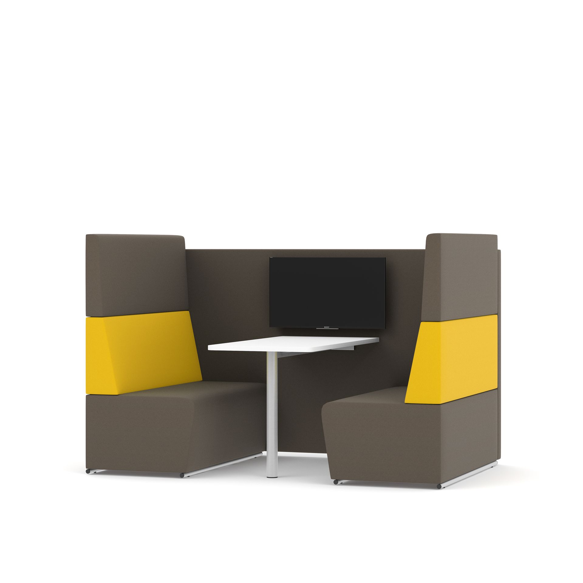 Four seat media unit