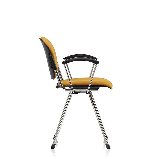Stackable chair with arms