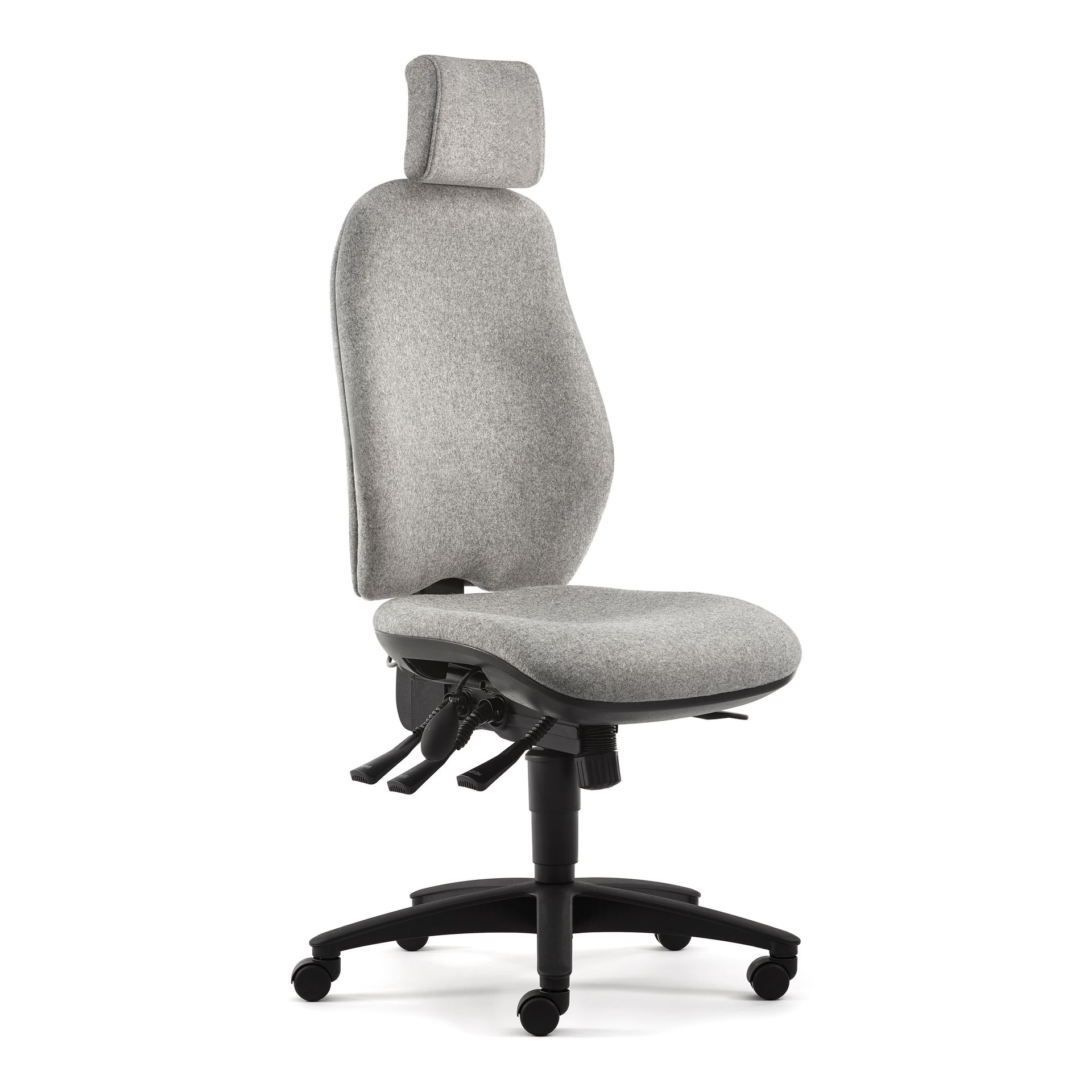 Ergonomic task chair with head rest