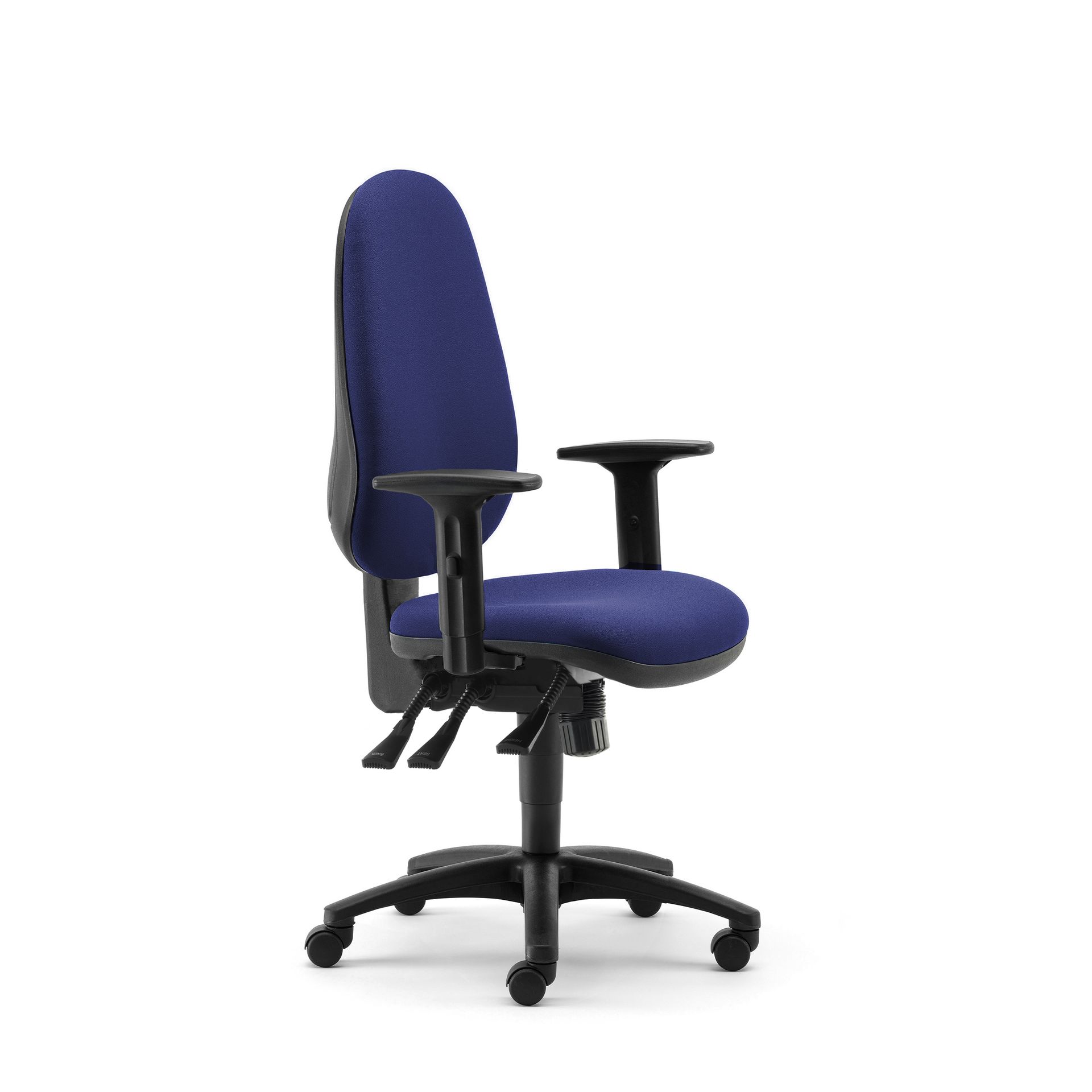 Full back task chair with arms