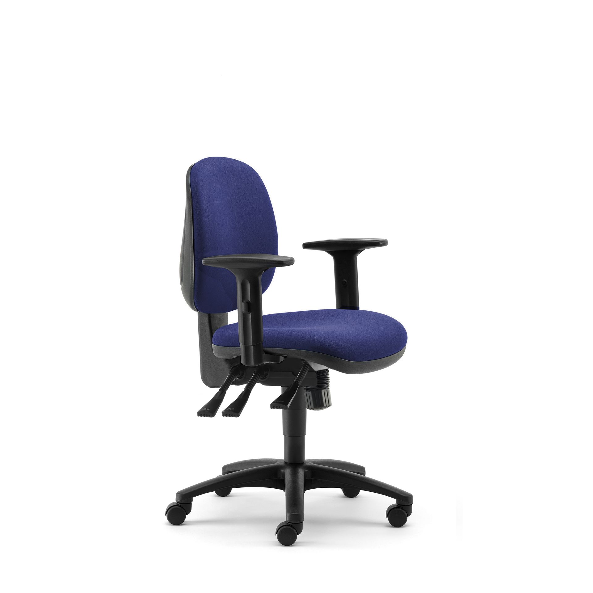 Medium back task chair with arms