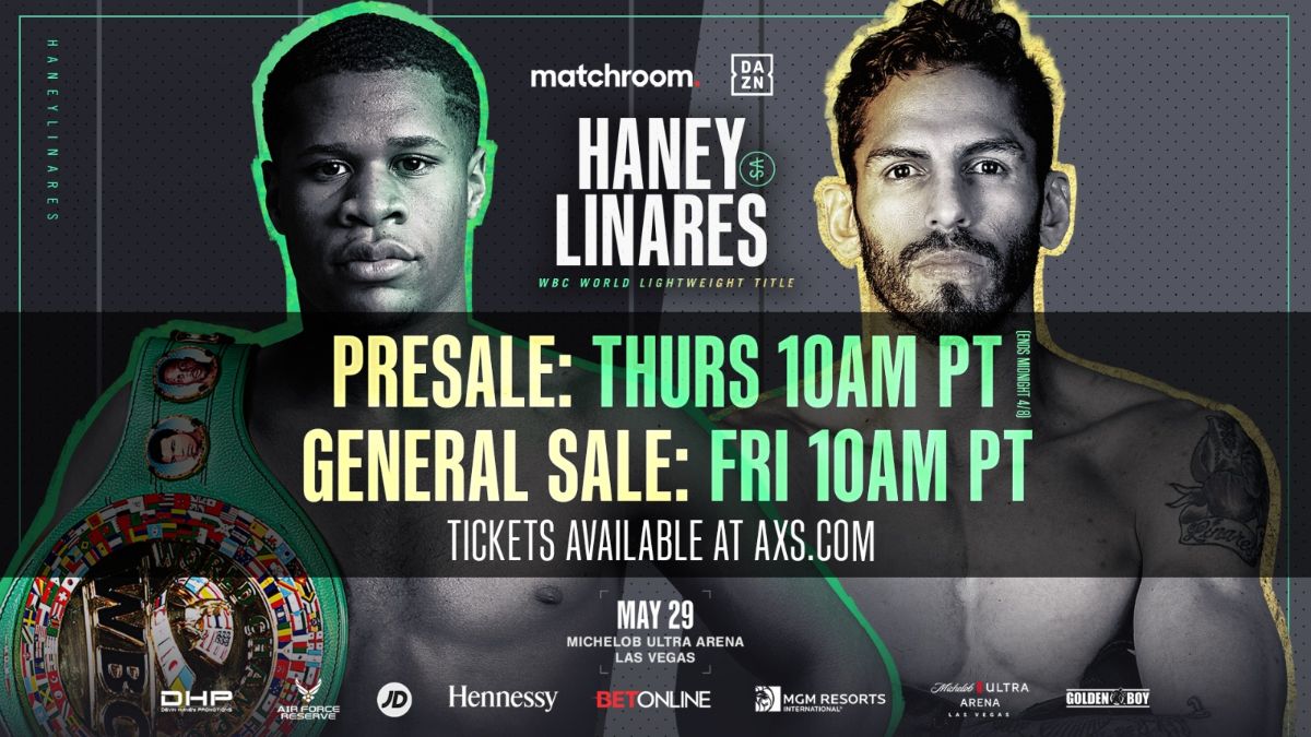 Haney Vs Linares Tickets On Sale Tomorrow