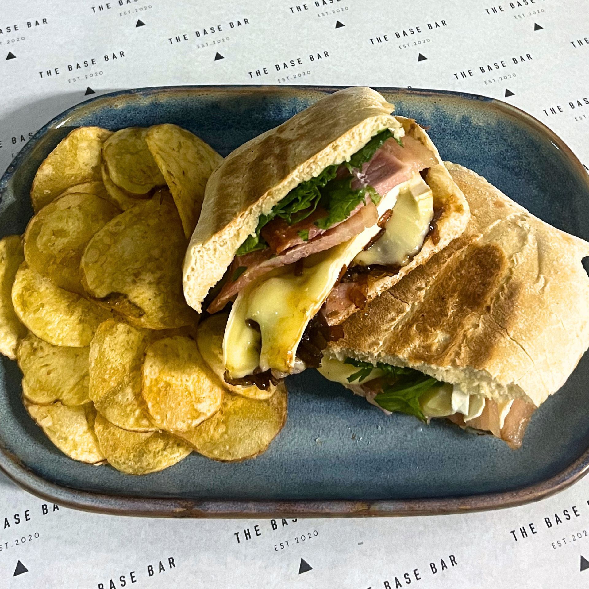 The Base Bar Brie & Bacon Ciabatta