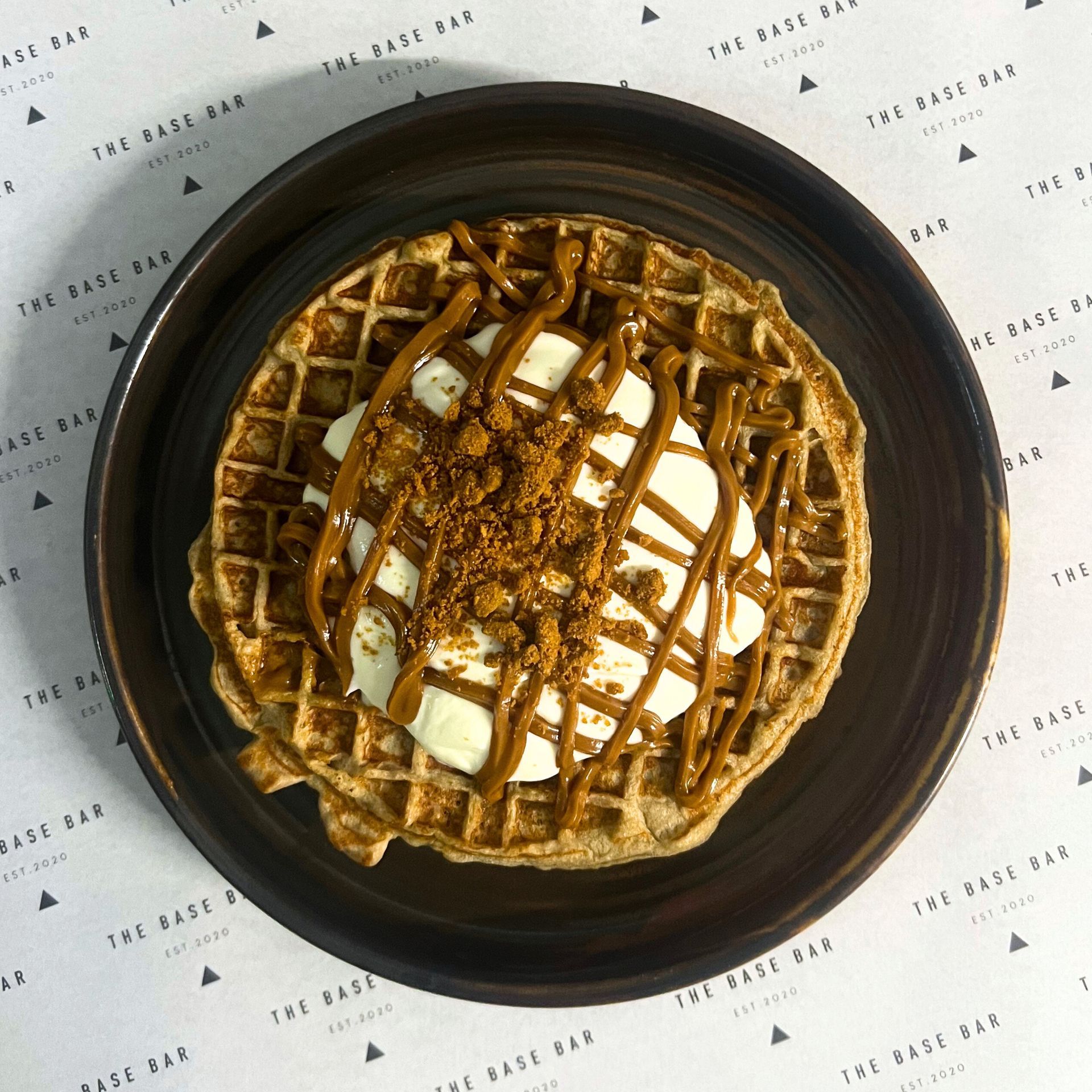  The Base Bar Biscoff Waffles
