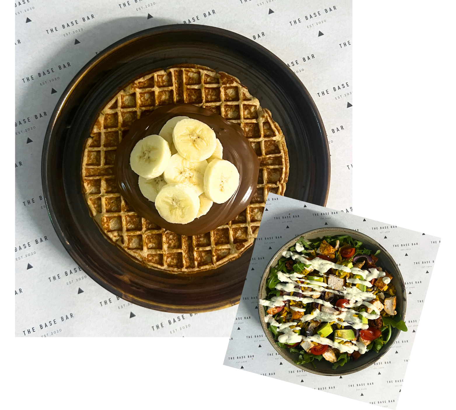 The Base Bar Waffle and Rice Bowl