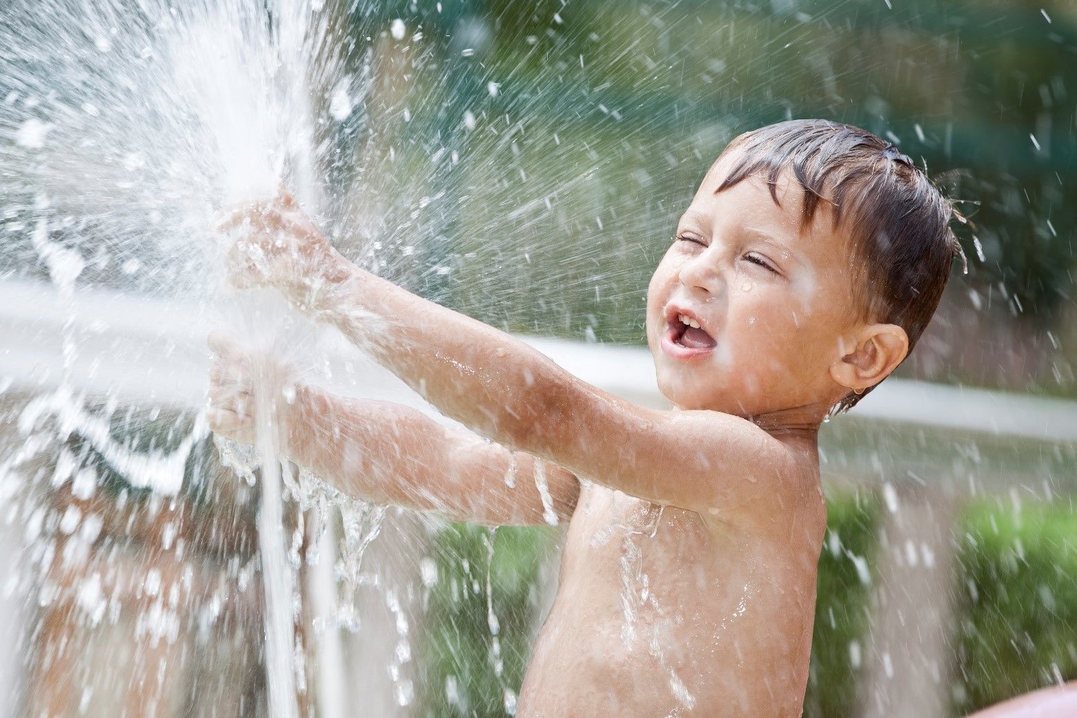 Kid Playing with Water — Lisle, IL – Jim Dhamer Plumbing and Sewer, Inc. Kid Playing with Water — Lisle, IL – Jim Dhamer Plumbing and Sewer, Inc.