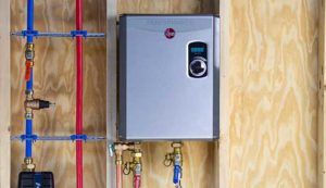 Tankless Water Heater — Lisle, IL – Jim Dhamer Plumbing and Sewer, Inc. Tankless Water Heater — Lisle, IL – Jim Dhamer Plumbing and Sewer, Inc.