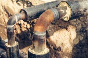 Rusty Pipes — Lisle, IL – Jim Dhamer Plumbing and Sewer, Inc. Rusty Pipes — Lisle, IL – Jim Dhamer Plumbing and Sewer, Inc.