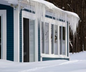 Icy House Roof — Lisle, IL – Jim Dhamer Plumbing and Sewer, Inc.