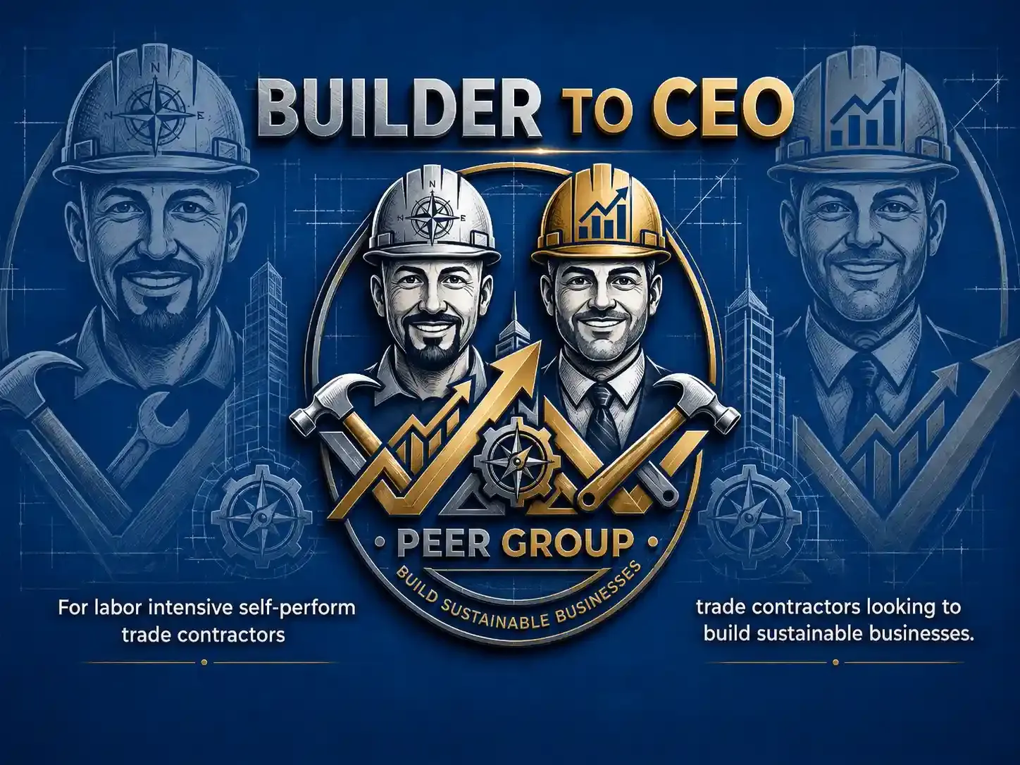 Builder to CEO Peer Group – For labor intensive self‑perform trade contractors looking to build sustainable businesses.