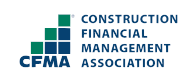 CFMA logo with teal and green squares and the words “Construction Financial Management Association”