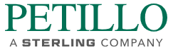 Petillo logo in green and gray with the text “A Sterling Company”