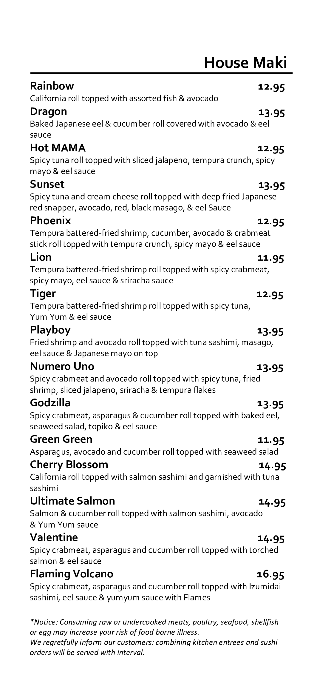 Menu Ohana Hawaiian Grill & Bar Jasper, IN and French Lick, IN