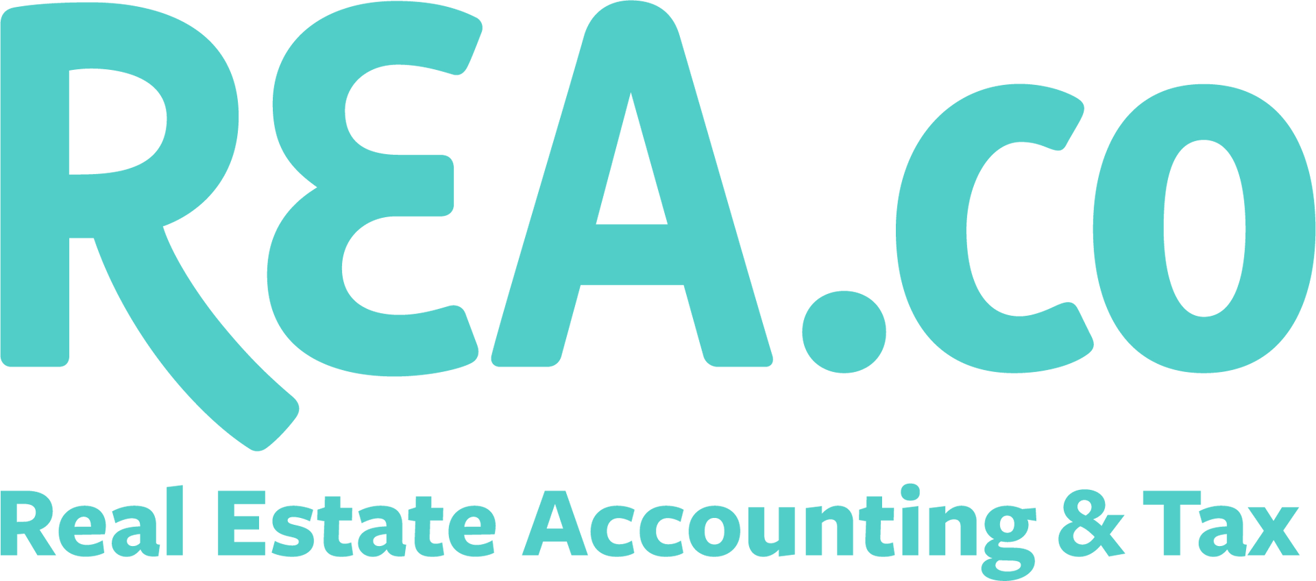 TURQUOISE REA.co logo with “Real Estate Accounting & Tax” text