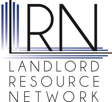 LRN Landlord Resource Network logo in black and blue text on a white background