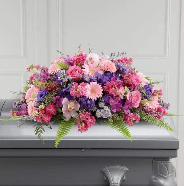 Glorious Garden Casket Spray