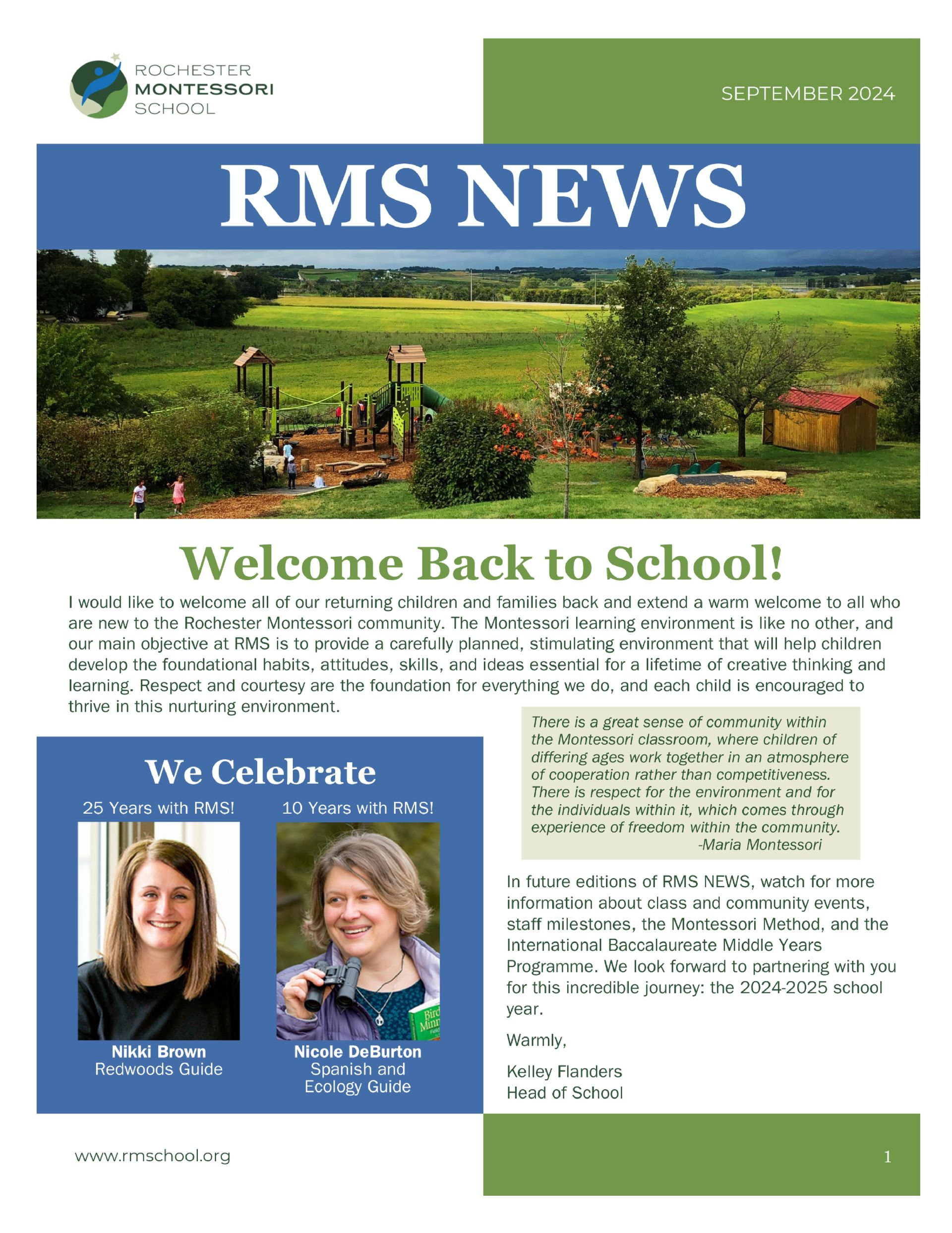September 2024 Newsletter
