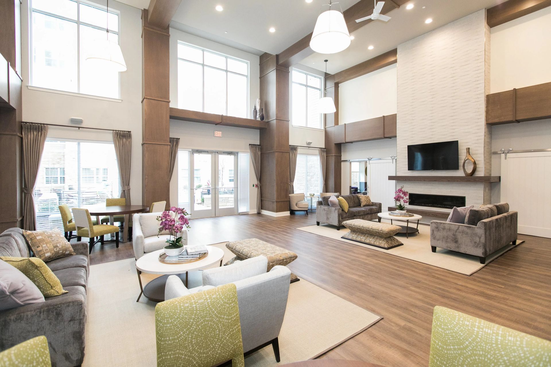 Community clubhouse at Verde at Howard Square.